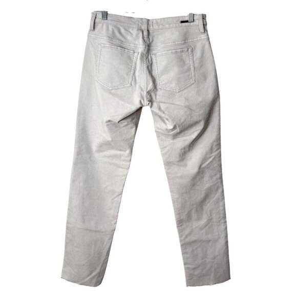 Carve Design Womens Corduroy Pants Light Grey Frayed Hem Size 4 - Picture 2 of 7